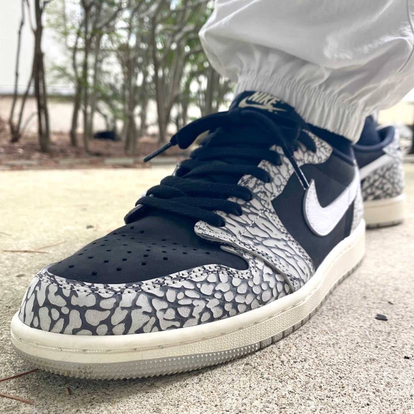 本日はAirJordan 1 Low/Black Cementでお出かけ☔️