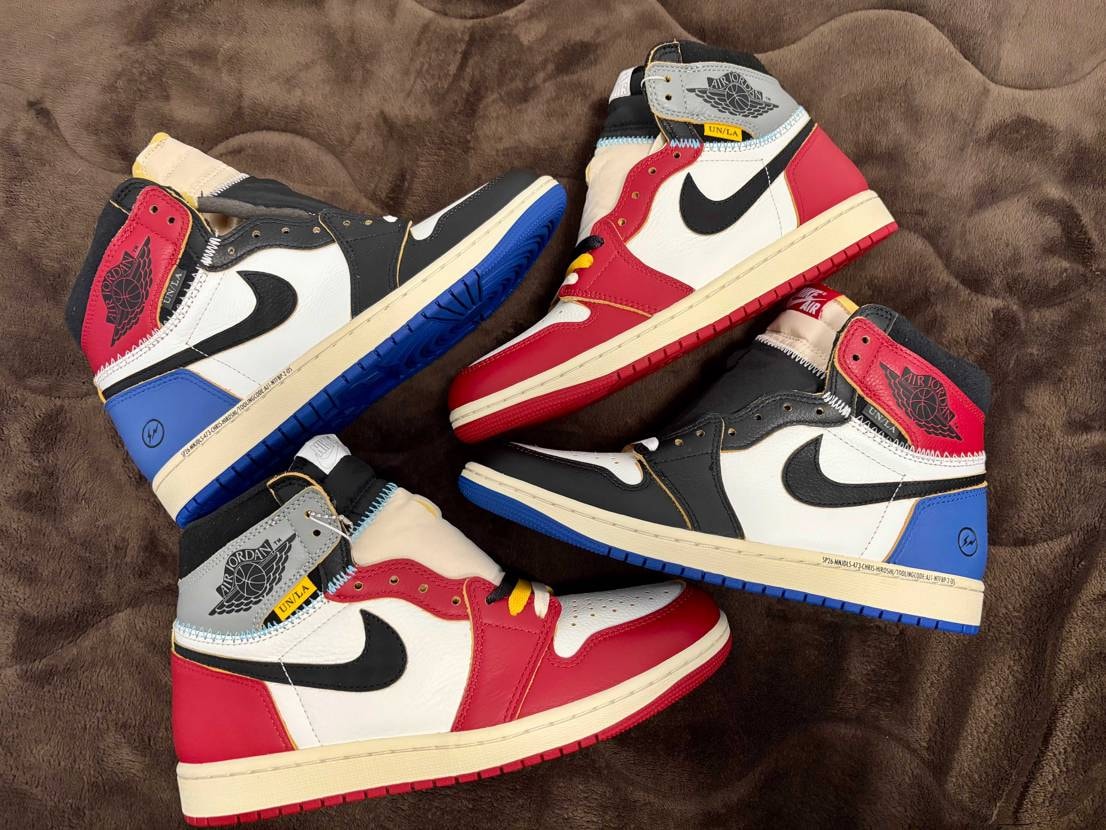 UNION×Fragment AJ1 ゲット！
レザーのシボ感が堪らん
カラ