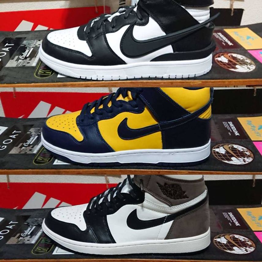 26cm疑惑のアンブッシュ
27.5cmのミシガン
27.5cmのAJ1モカ