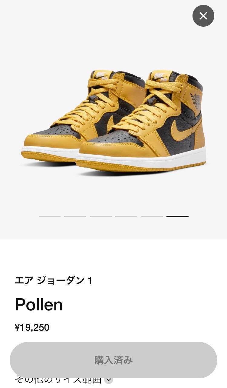 またサイズ追加されて買えたパターンかな？
前回同様ゴッデムしないで購入済みにな