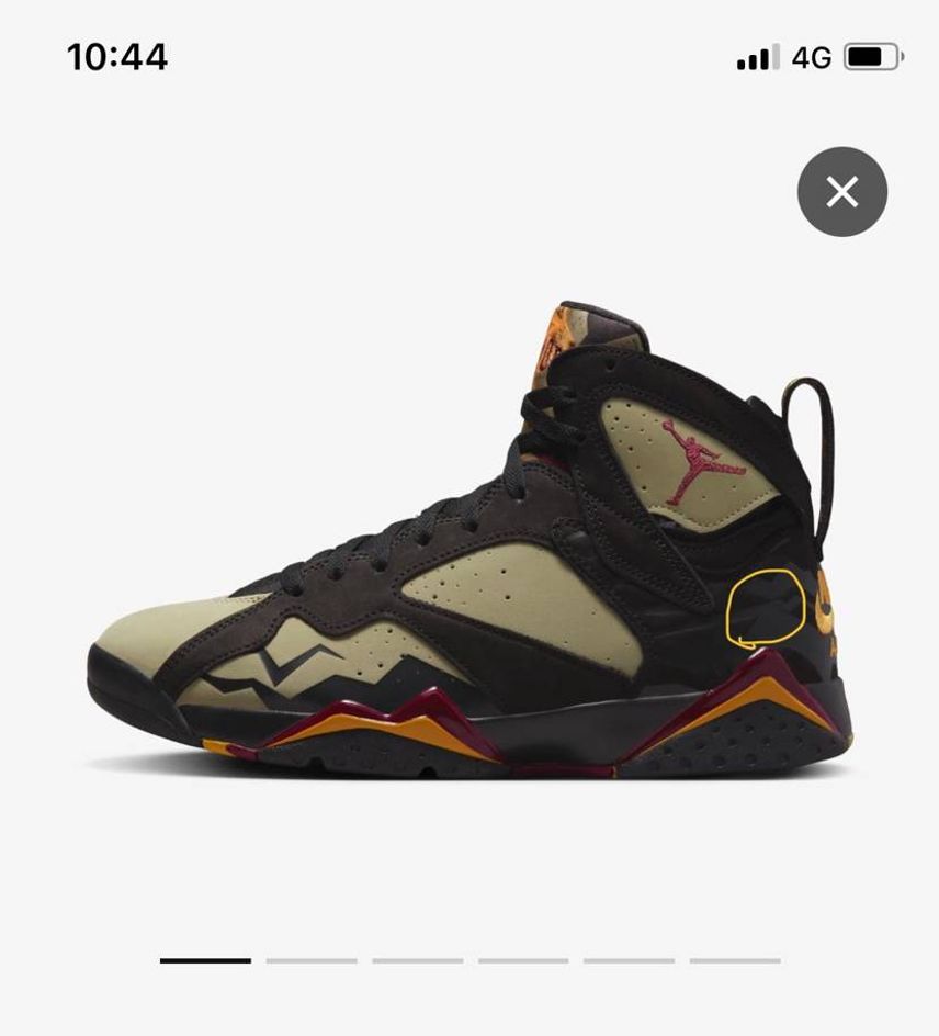 ○印の部分に🐯さんマークが入るだけでNIKEAIRがぁ〜とか踵部分がぁ〜とか誰