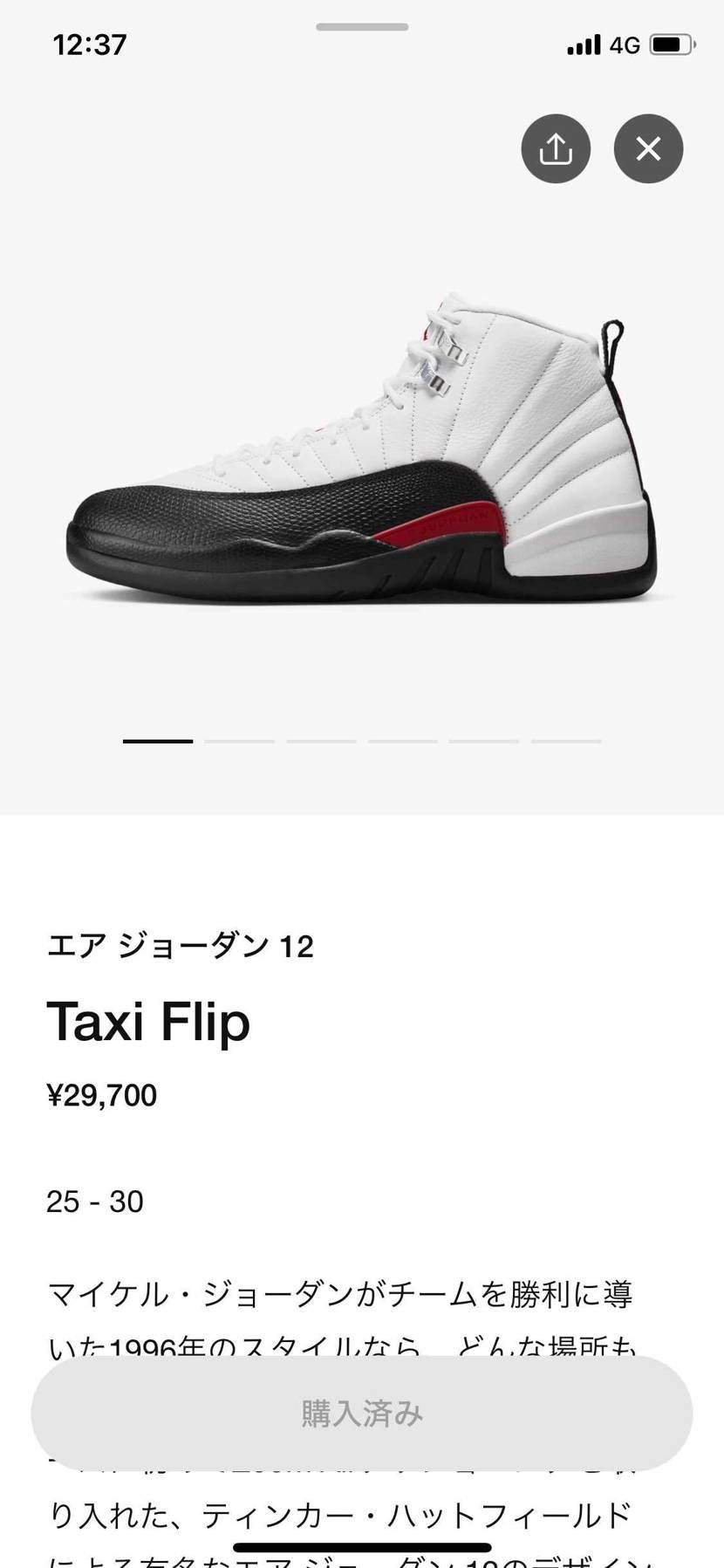誰も買ってないみたいですがAJ12好きとしては差し色の赤も自分的には好みだったの