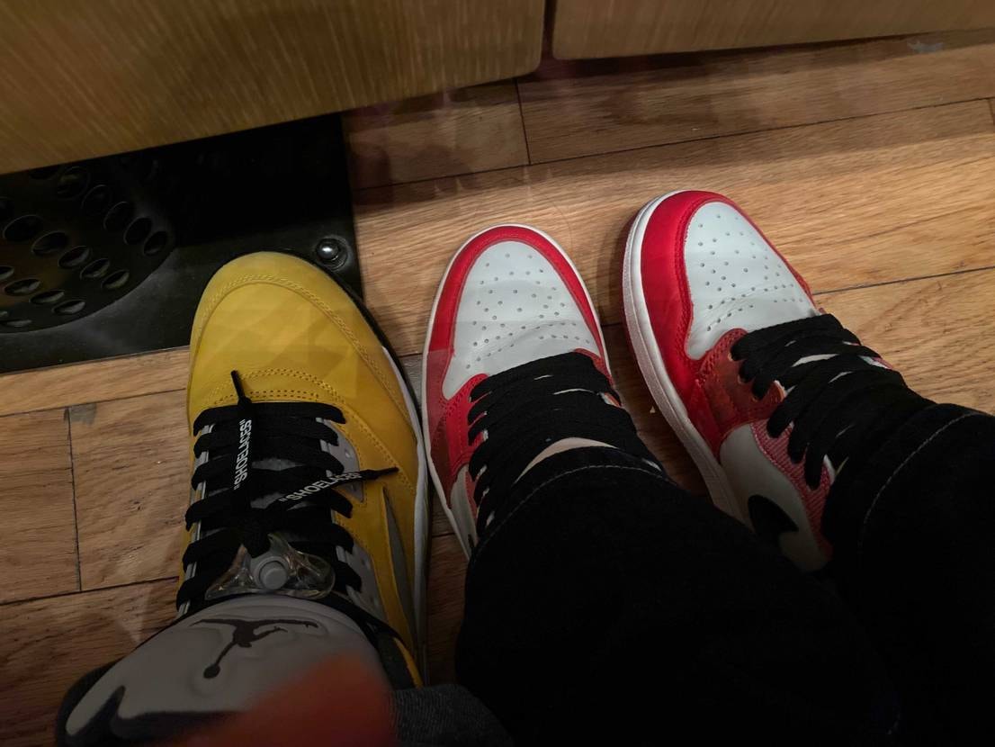 本日は幸福の黄色い靴ことAJ5Tokyo23を履いて浜田省吾