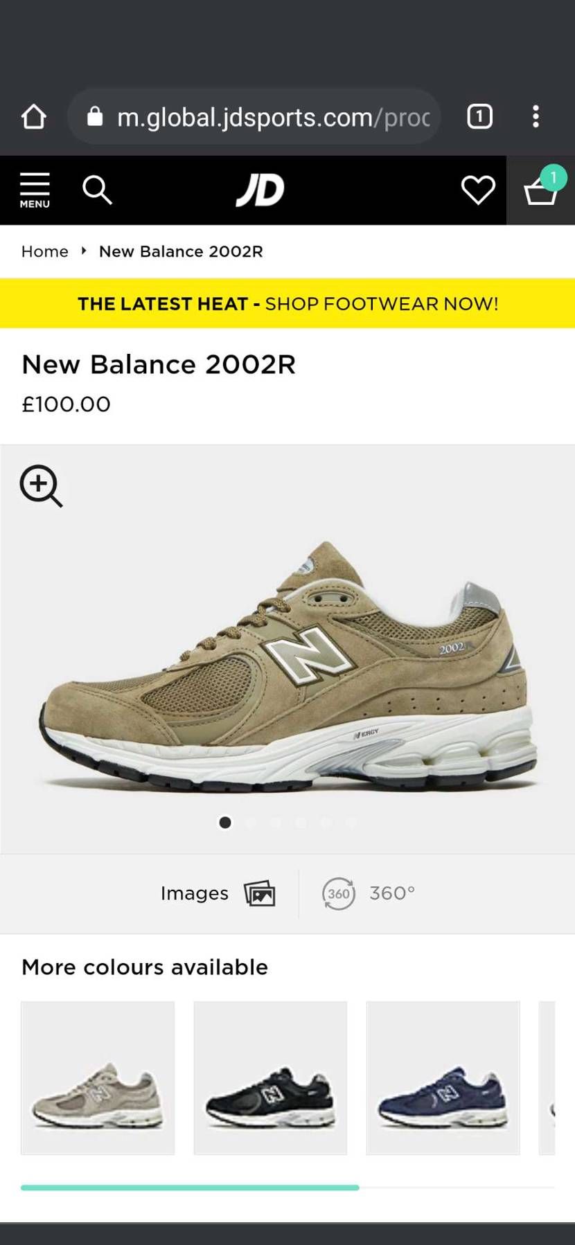New Balanceの2002Rを購入検討中です。
JDsports限定の2色