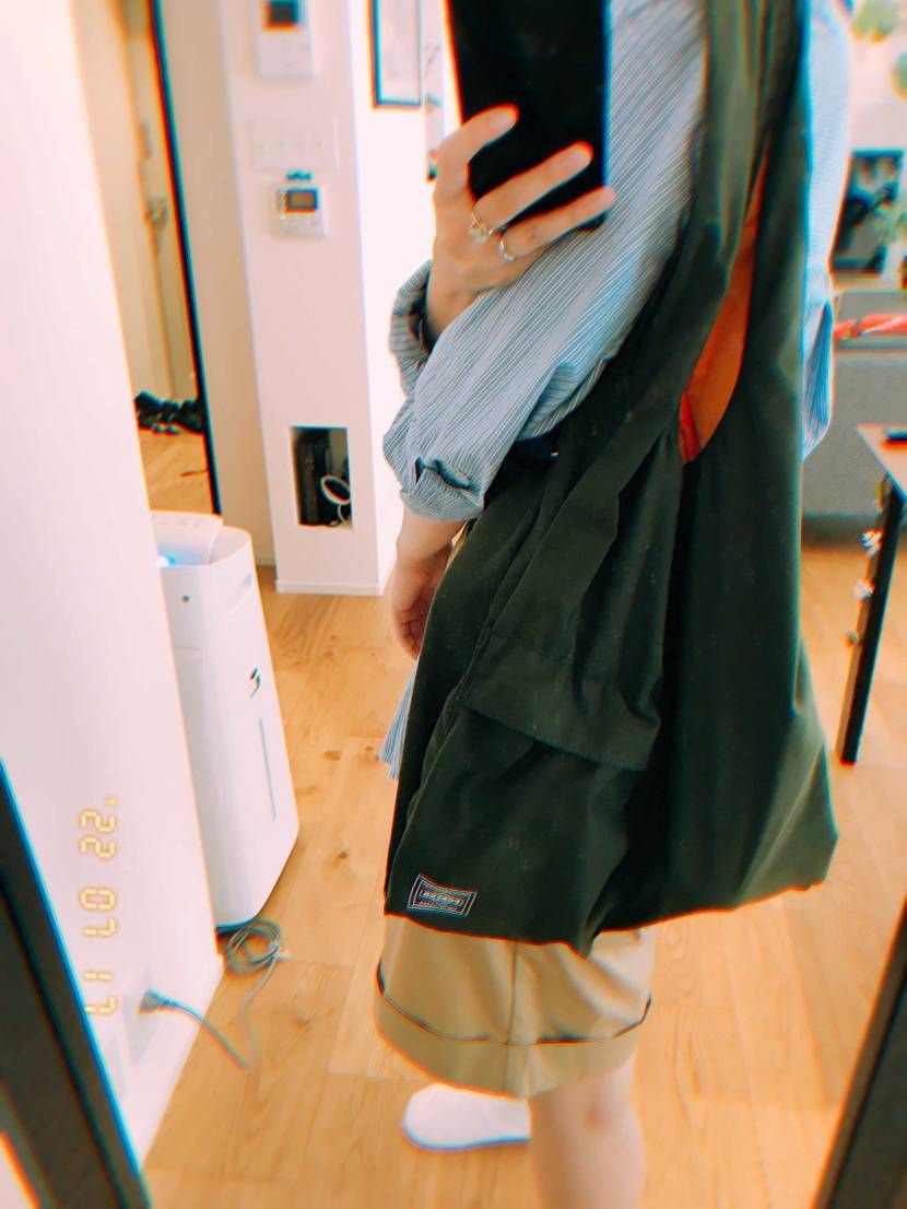 こんちには。今日は少し涼しいです🤏
PORTERのエコバッグがすごく使いやすい