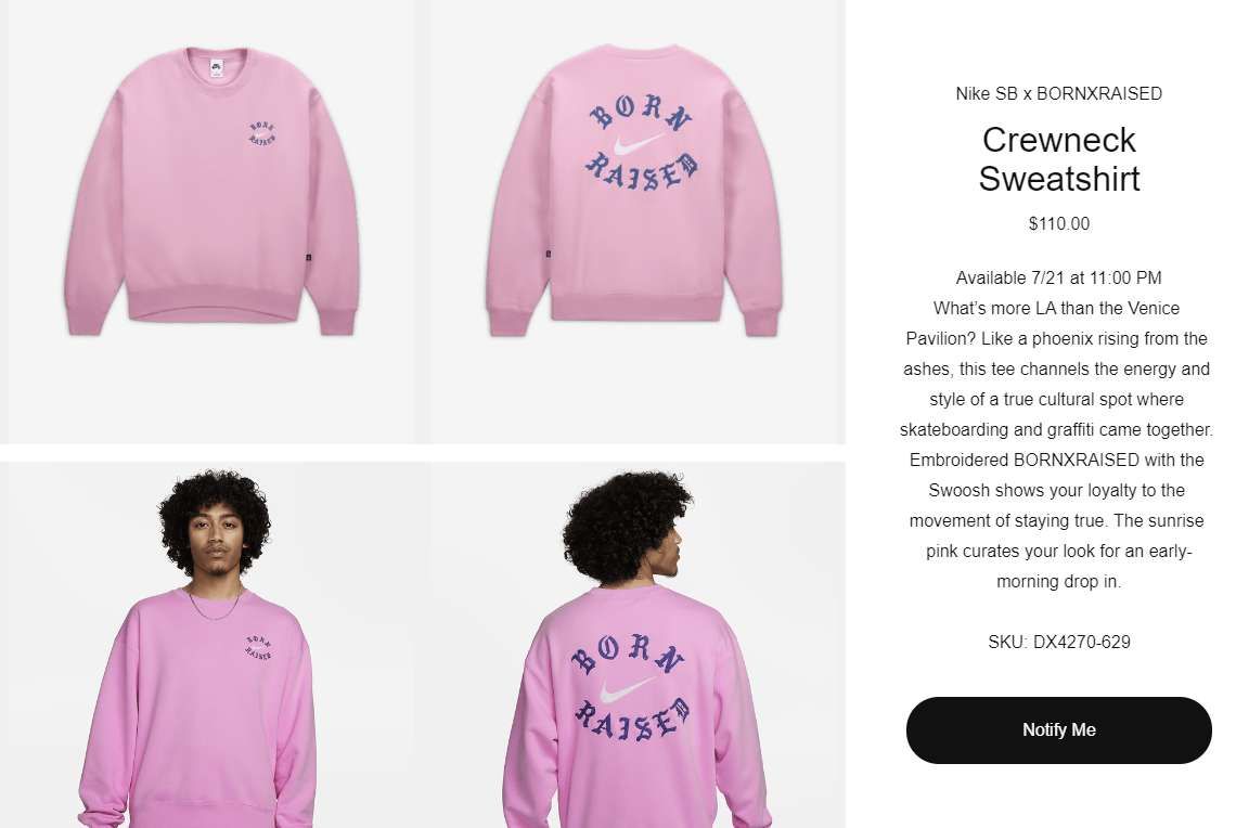 US SNKRSに載ってるのこのクルーネックだけ🤔
Tシャ