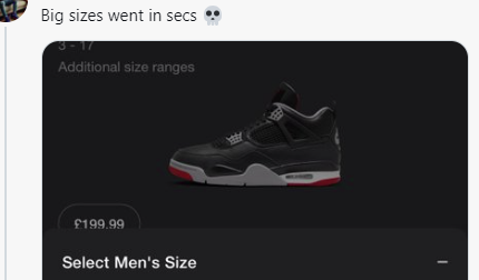 SNKRS EUにてSHOCK DROPされた模様🤔
尚、