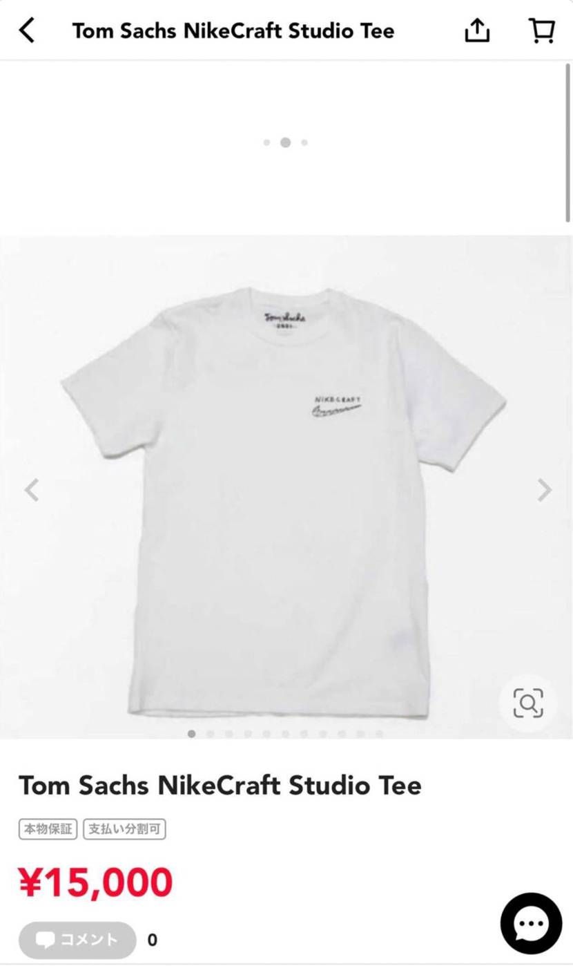 tom sachsのnikeとのコラボTシャツ出品してます!