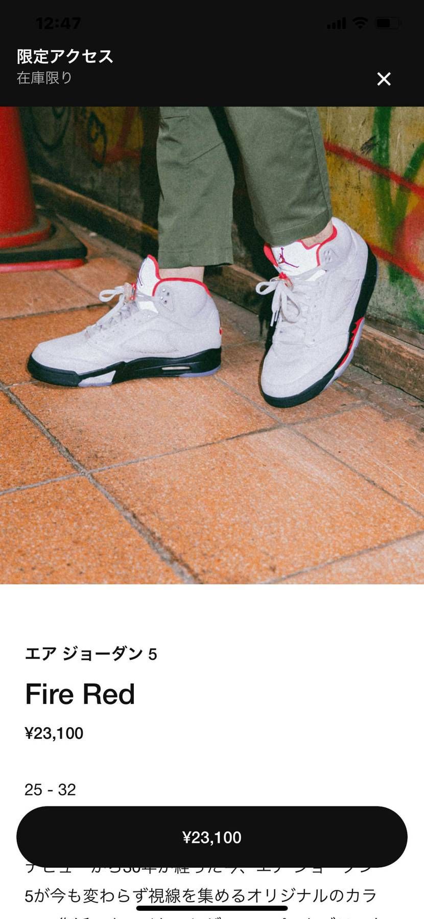 安定の限定オファーきた