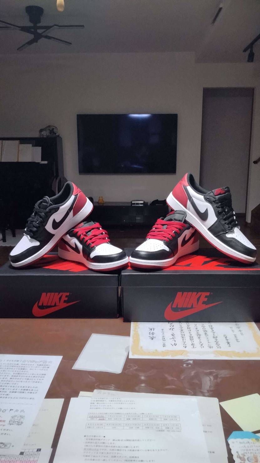 今度は、夫婦2人のジョーダン1お揃いです😁