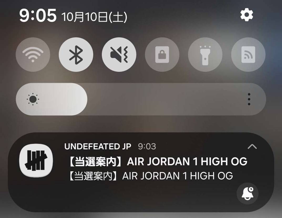 atmosとUndefeated来た。
一次で3足買う気で