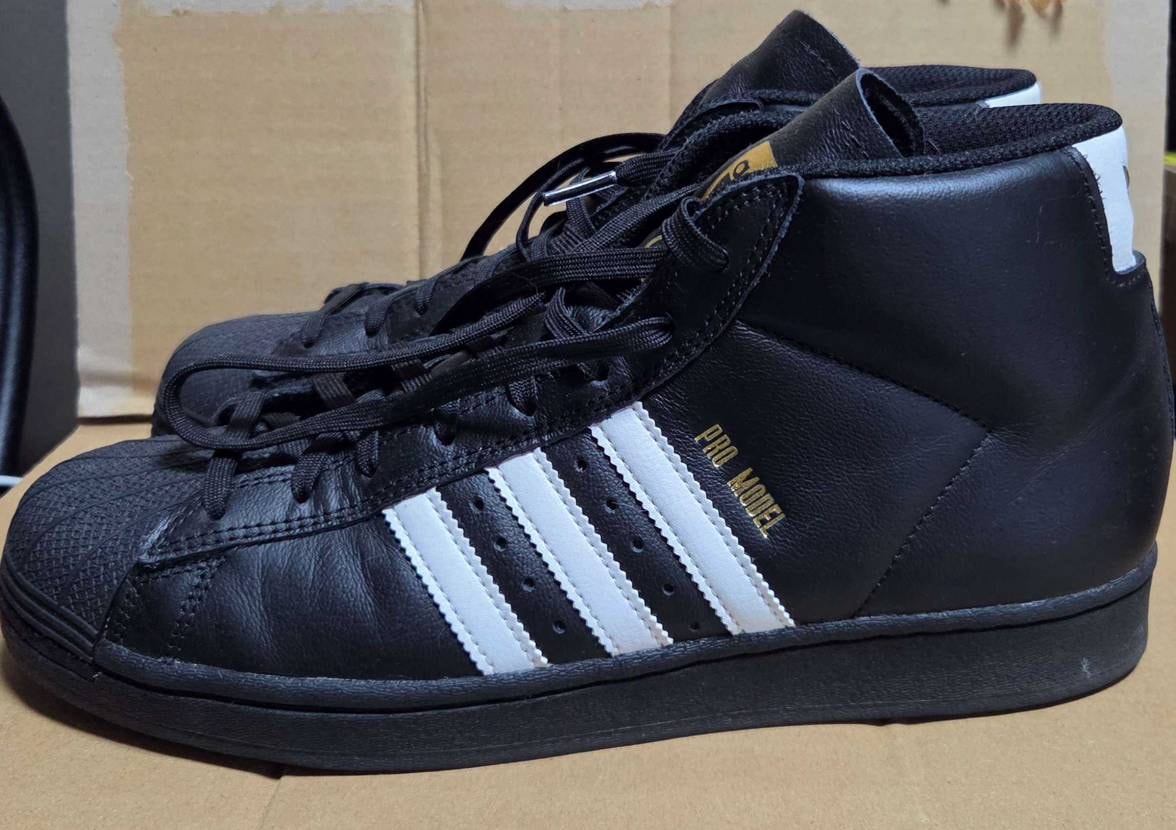 Adidasも、Superstarより先にPro Modelの方買ってるし…。