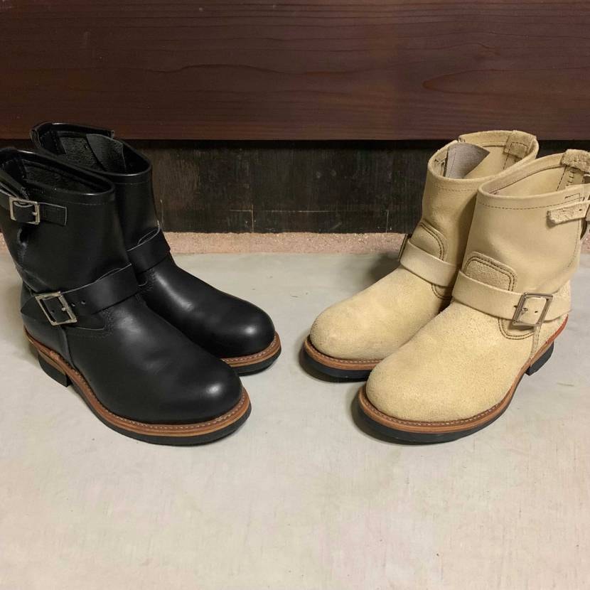 スニーカーではありませんが、この間購入したエンジニアが到着しました。

re