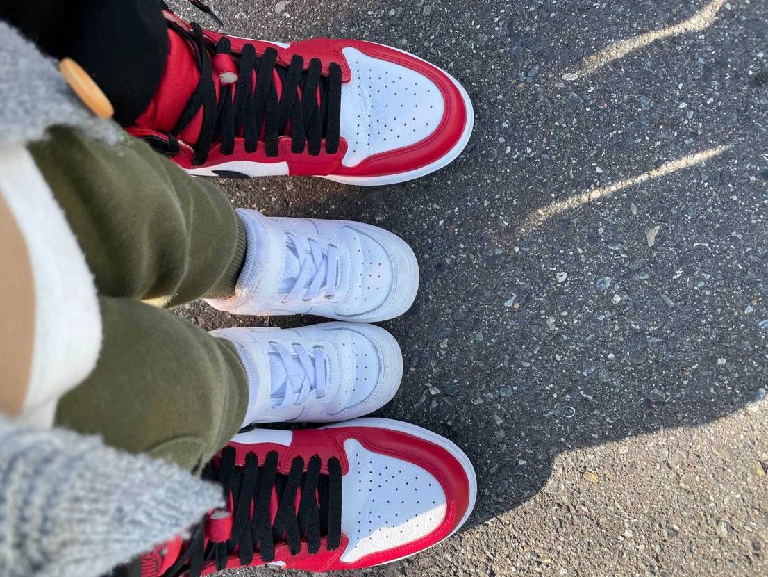 今日はこいつを履いて息子とお散歩〜😁
最近しばらくunionデルタ履いててリア