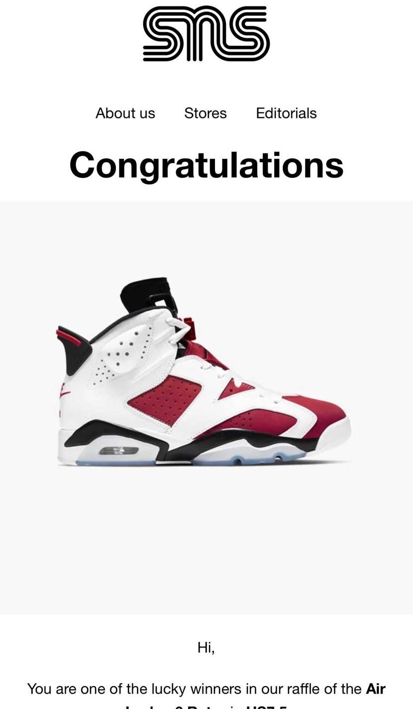 スニカスでハズレてSNSで当たった😓