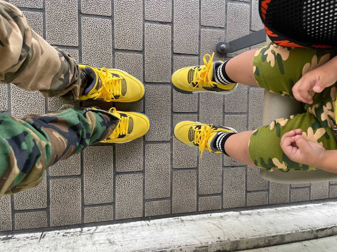 今日はtouryellow含め息子とお揃いコーデでワクチン接