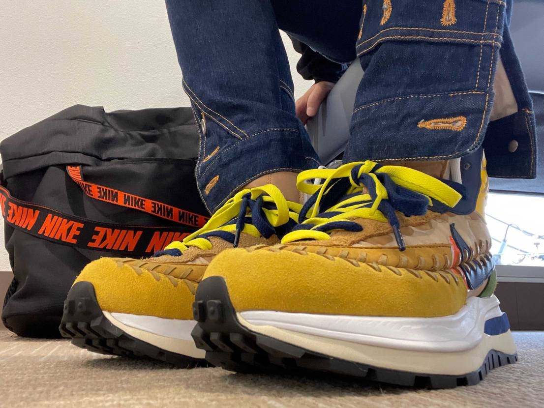 先日スニダンから届いたゴルチエ×sacaiを今日初履きしてみ