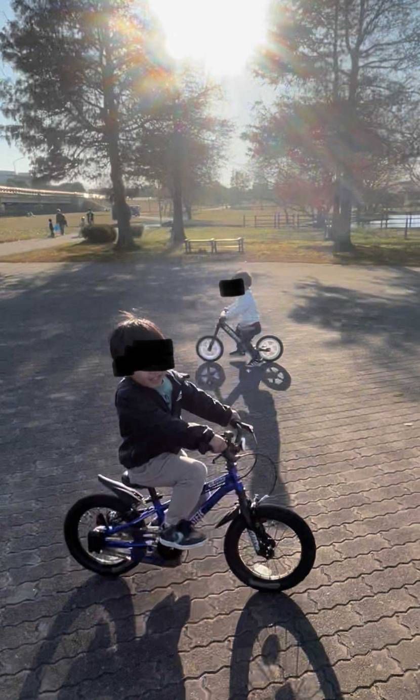 昨日､長男が補助輪外していきなり自転車乗れた🤩🎉…これはストライダー のおかげな