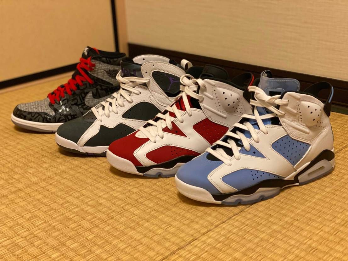 直近の4足です🤤
6はハーフサイズ大きめ。シュータンとストッパーはイラついた