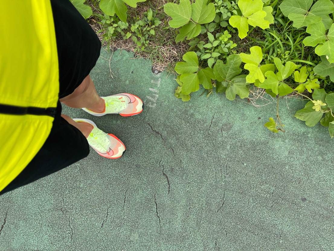 慣れるまで走りにくいzoom🤫