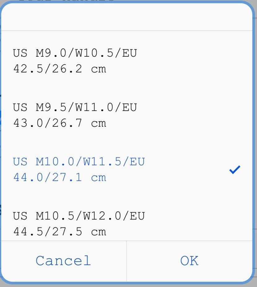 他の方も投稿されていますが、サイズ表記はUSを基準に考えた方がいいのでしょうか？
