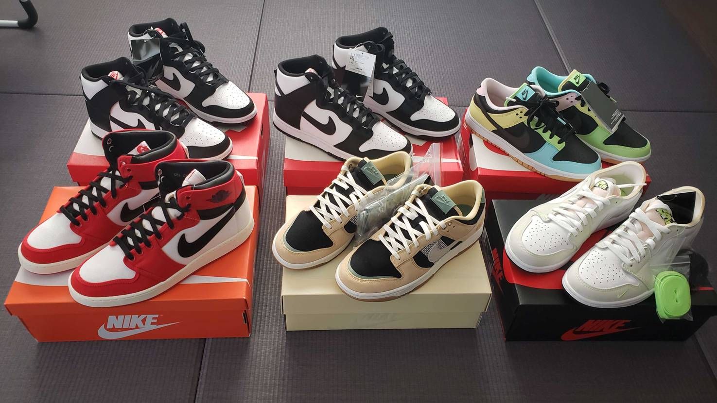 最近ゴッテムした新しいスニーカー達。