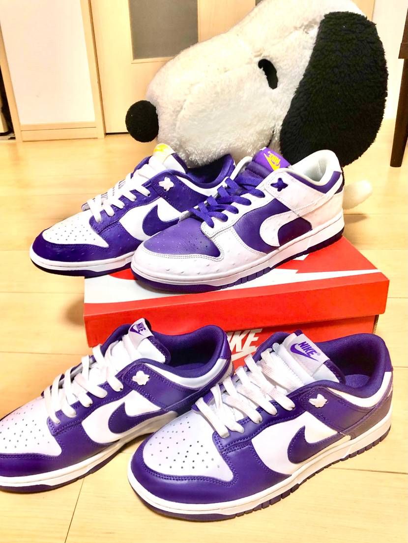 嫁とパープル合わせて履くのが楽しみだー😍