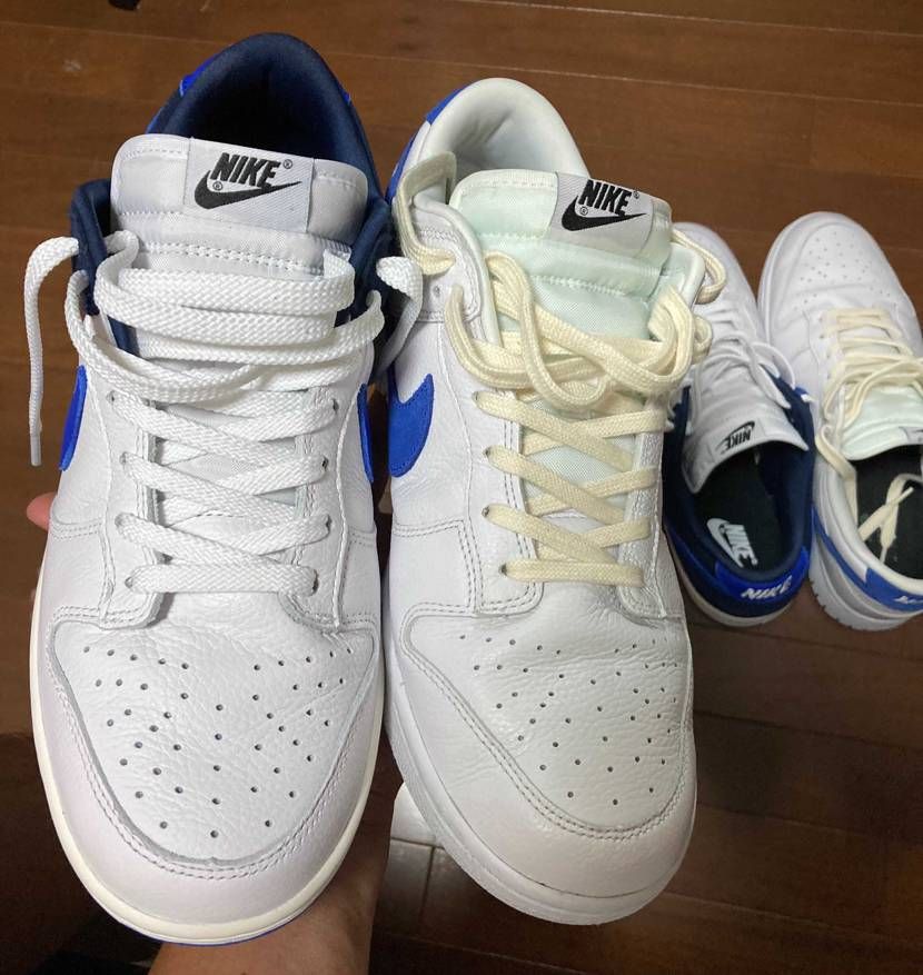 訂正です。
左が今回届いた中国製のby youダンクで
右が1月に届いたベト