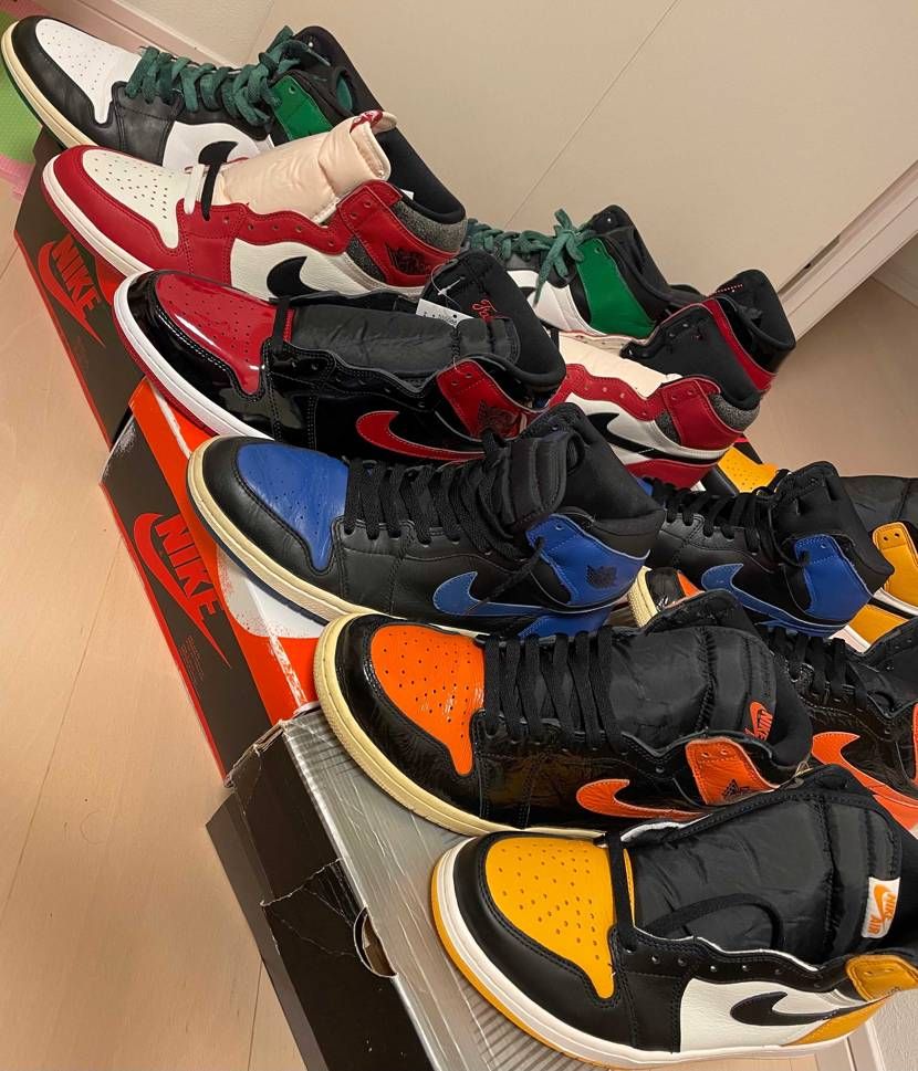 dunk以外はおとなしくしていたのですが、シカゴがいるとAJ1オリカラ全て欲しく