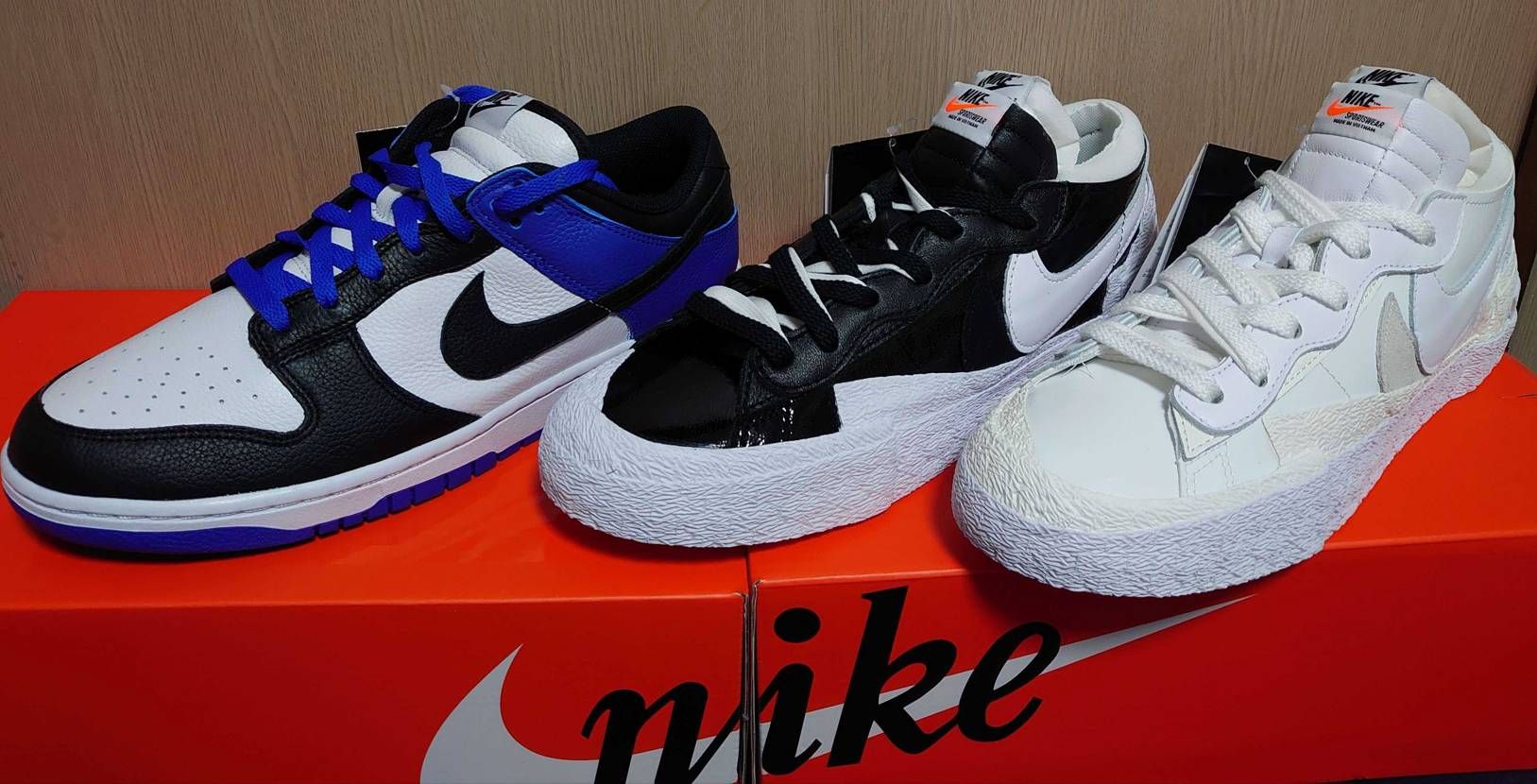 本日受け取った3足👟
by youダンクは3/17分のベトナム製、ブレーザーは
