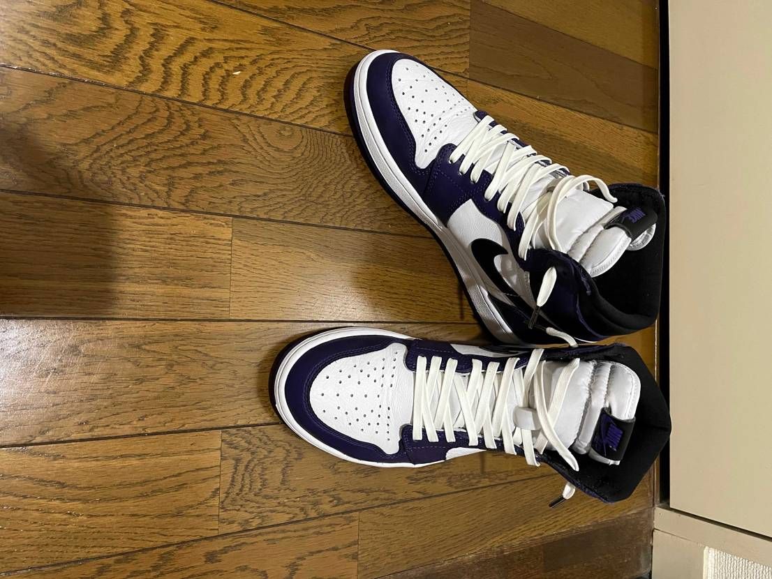 今年のAJ1コートパープルは白色に変更🥾