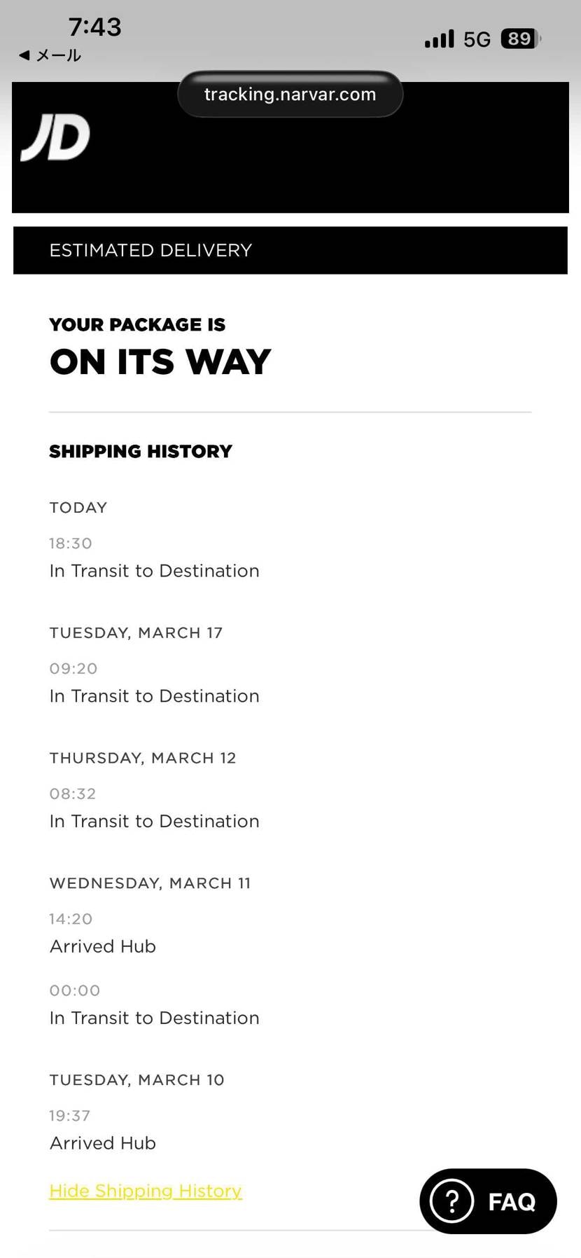 ずっと輸送中。いつ届くんだか🤷‍♂️
3月届けばって言ったけど、最悪届かないo