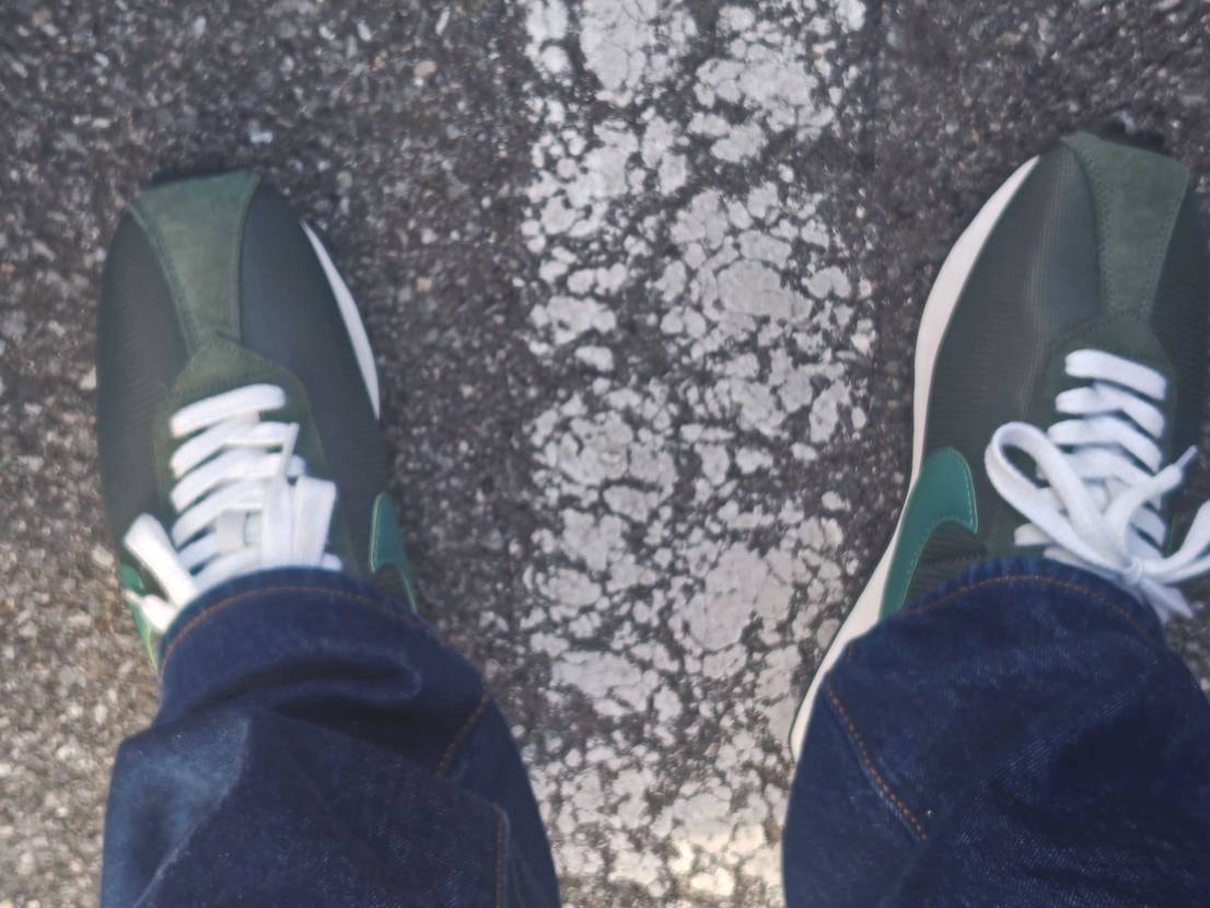 暖かい陽気になってきたので下ろしました👟レトランは軽量で良いですね😎