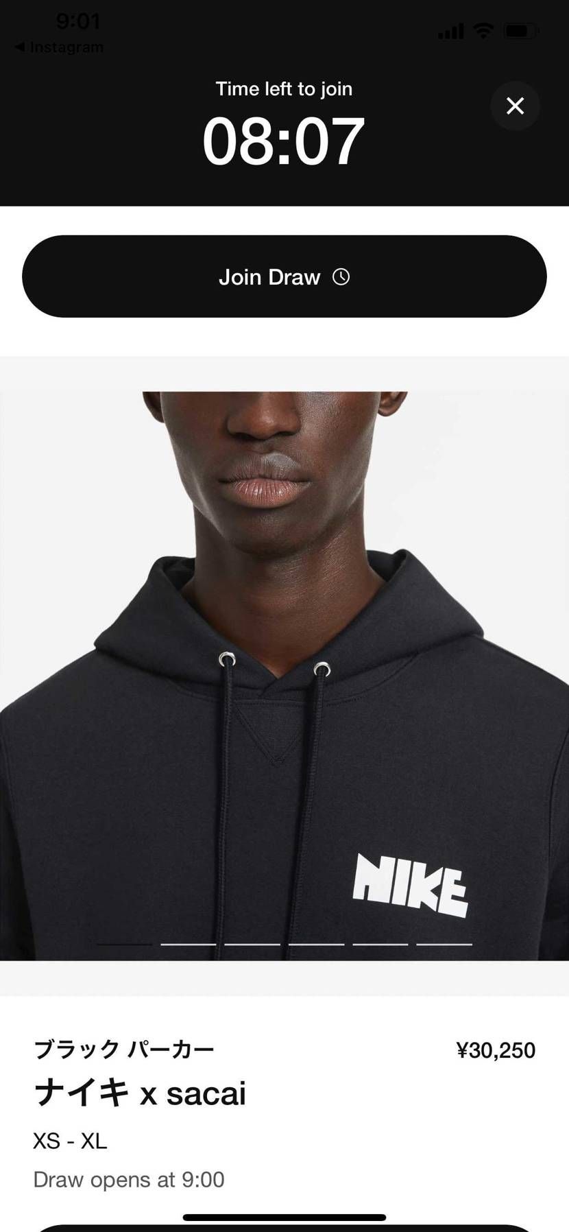 ナイキxSACAI 
SNKR ナウ