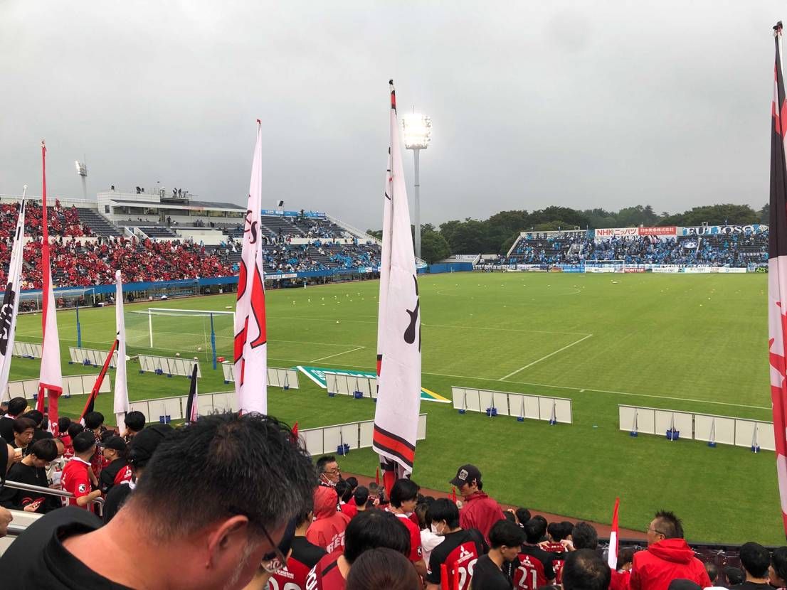 三ツ沢遠征♦️
座席狭すぎてビックリしましたが、コンパクト