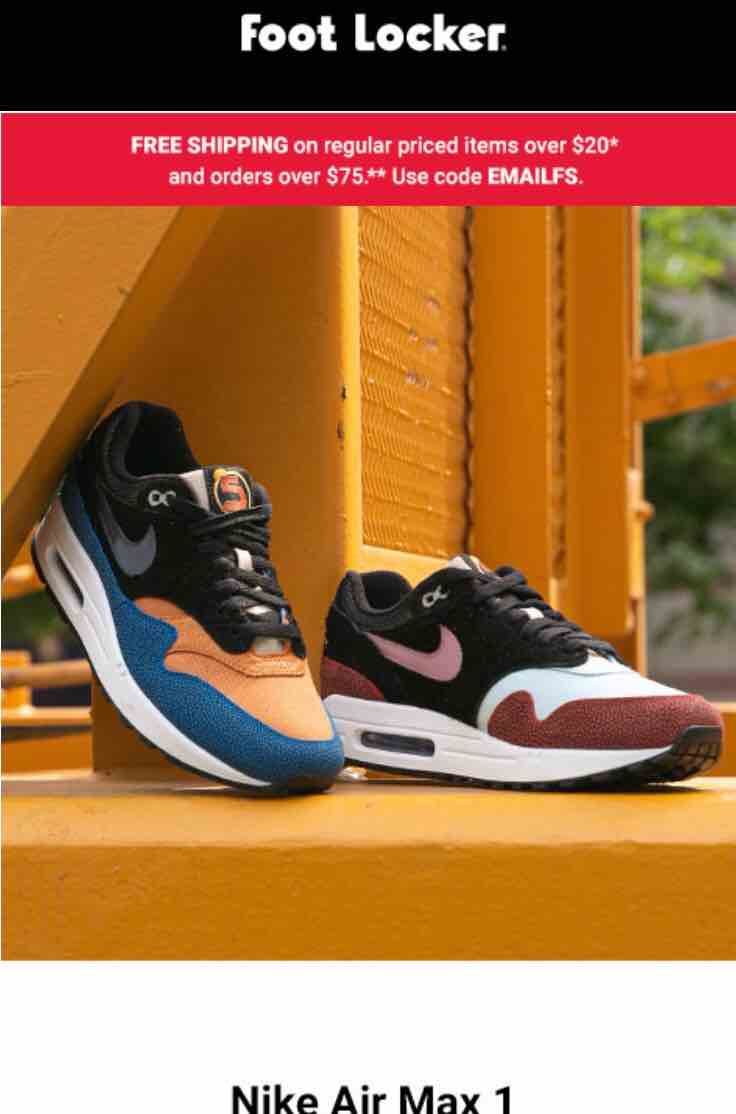 旅行中のワイキキFootLockerでAir Max 1 Swipa。
マイサ