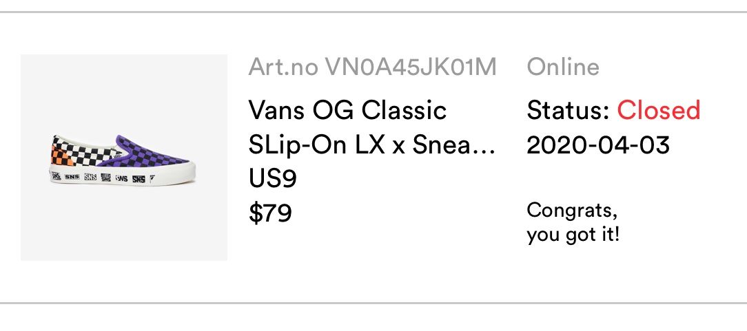 どなたかたすけてください🙇‍♂️
sneakersnstuffにて、vansが