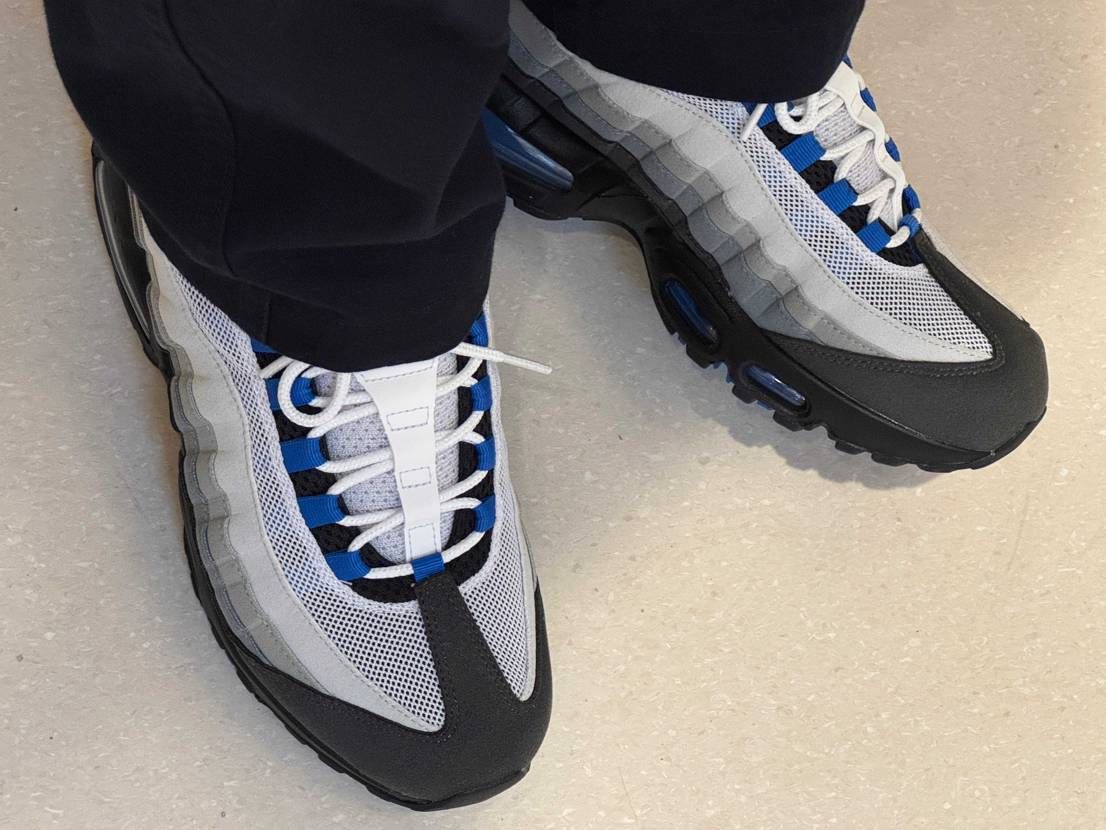 ナイキ エアマックス95 OG \"クールグレー/ブルースパーク\" 28,5cm 8/8発売｜Nike Air Max 95 OG 