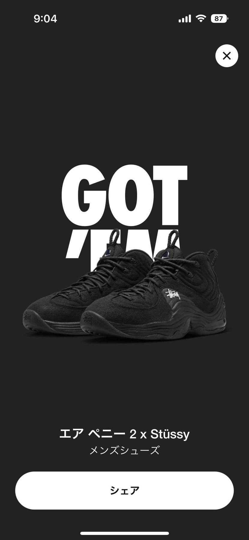 stussy公式キャンセル怖くてスニーカーズでとりあえず確保