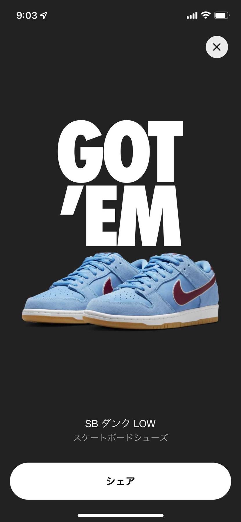 ダンク初めて買えた
