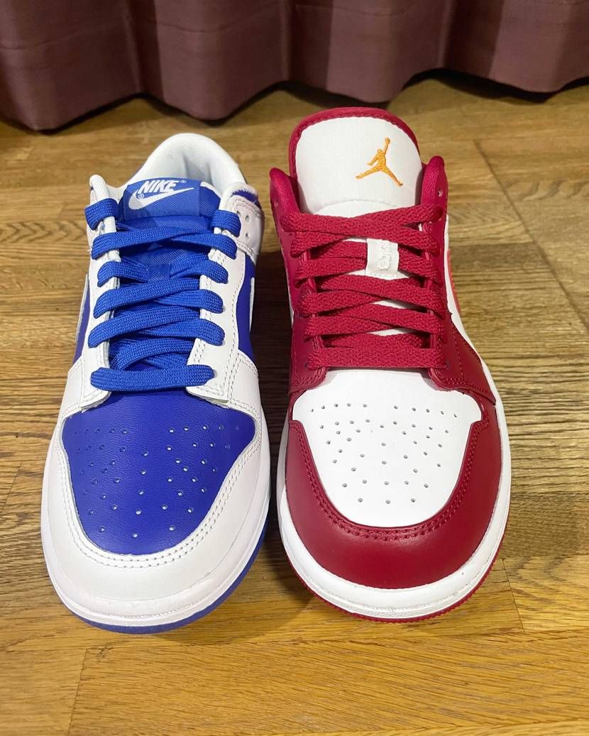 AJ1 LOW🔴
dankと比べてタンの長さ違うんだね👟👀