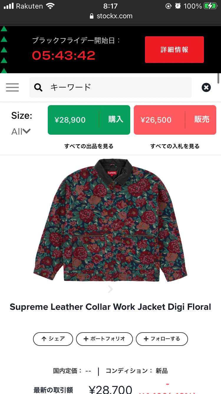 スニーカー関係ないのですが、このジャケット買った人関税いくら