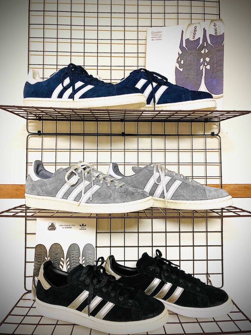 adidasのCampus 80s。
ぜんぶ定価以下で買ったものです。
定価