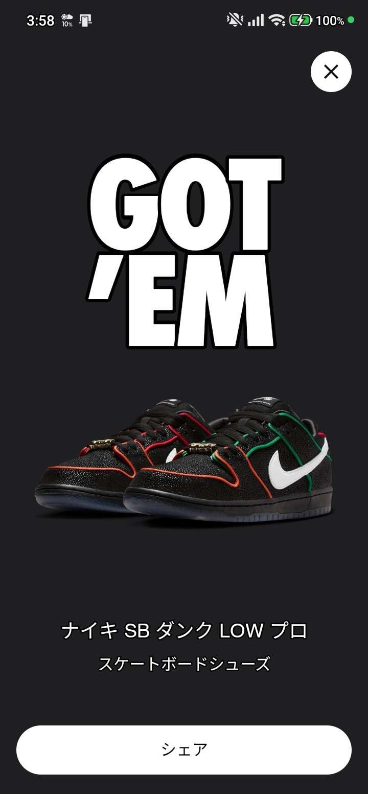 本日の朝活はこの2足
DUNKSBはマイサイのリスにやっと出会えて購入
95