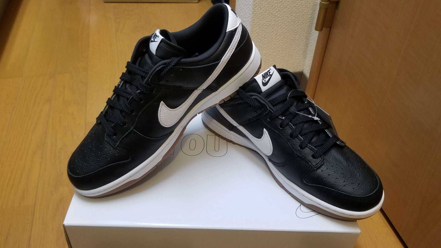BY YOUのDUNK届きました！　仕事で履くからカラーはシンプルにしやした(>