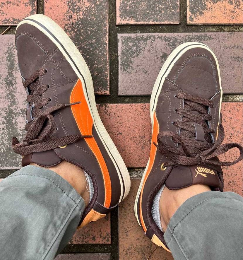 GW明けの本日はスケシューっぽいPUMA。何年も前にブラウン×オレンジのカラーが