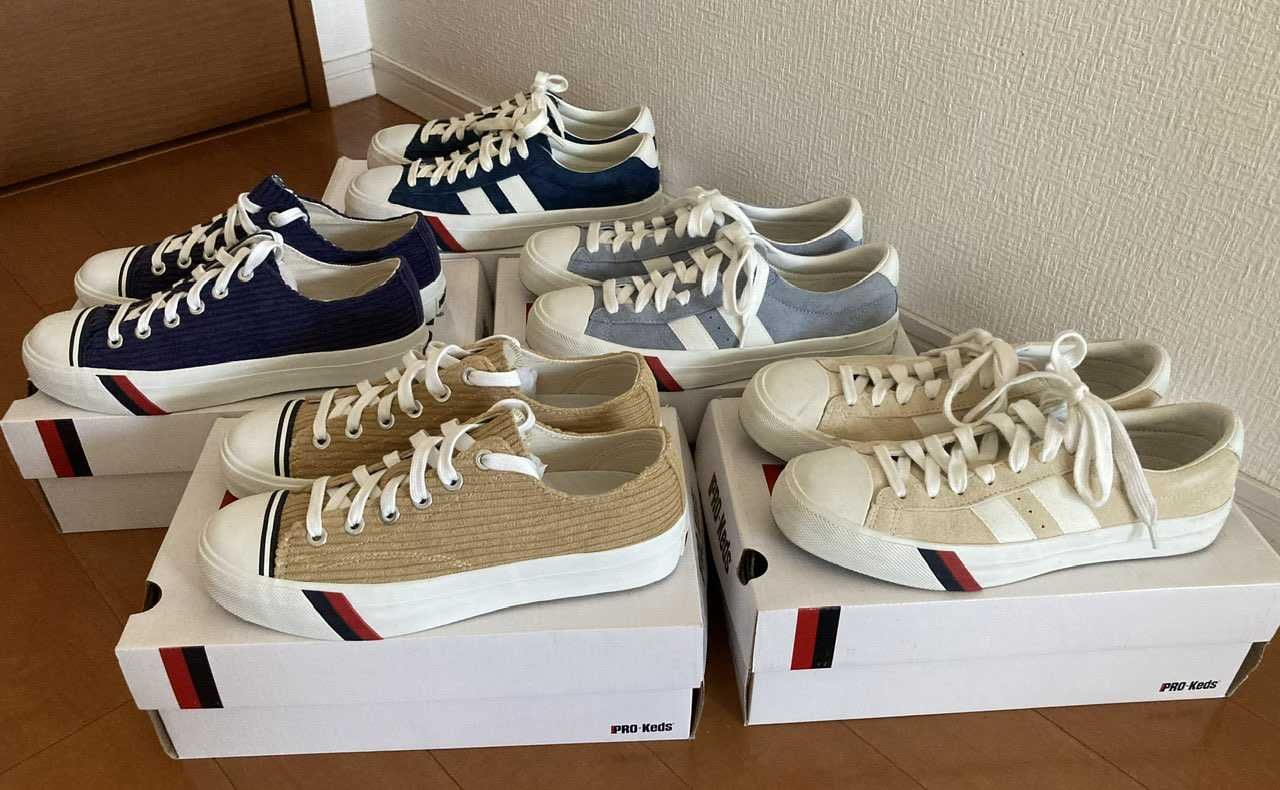 今日はPRO-KedsのRoyal Plus suedeで出