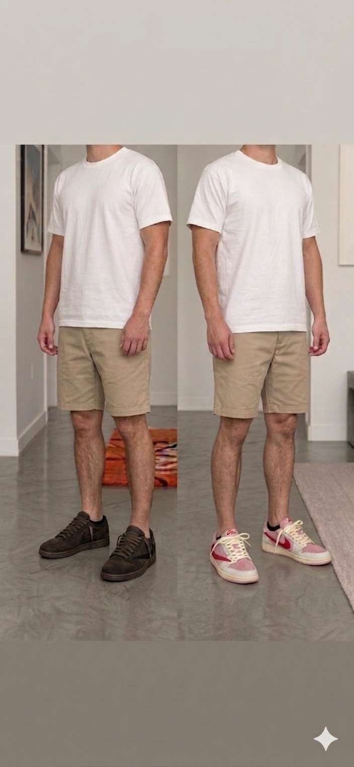 実物の着画ではなくAIによる合成なんですが、持ってる服に買お
