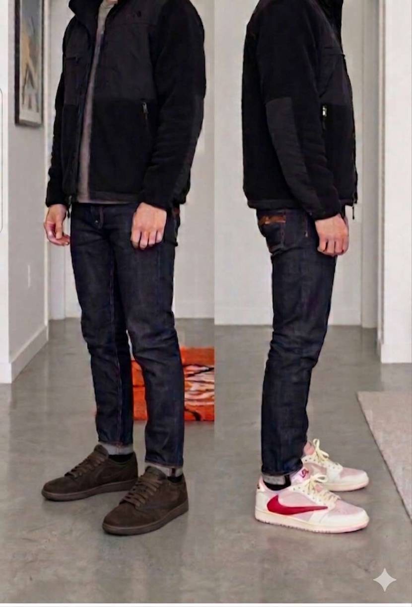 実物の着画ではなくAIによる合成なんですが、持ってる服に買おうか悩んでたベルベッ