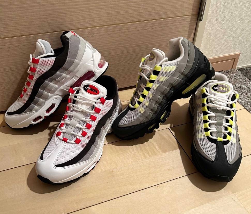 1年前のゲリラ時にイエグラをゲットし、今回atmosオンラインで赤グラをゲット